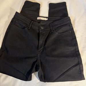 Levi Strauss Signature Black High-Rise Denim Jeans